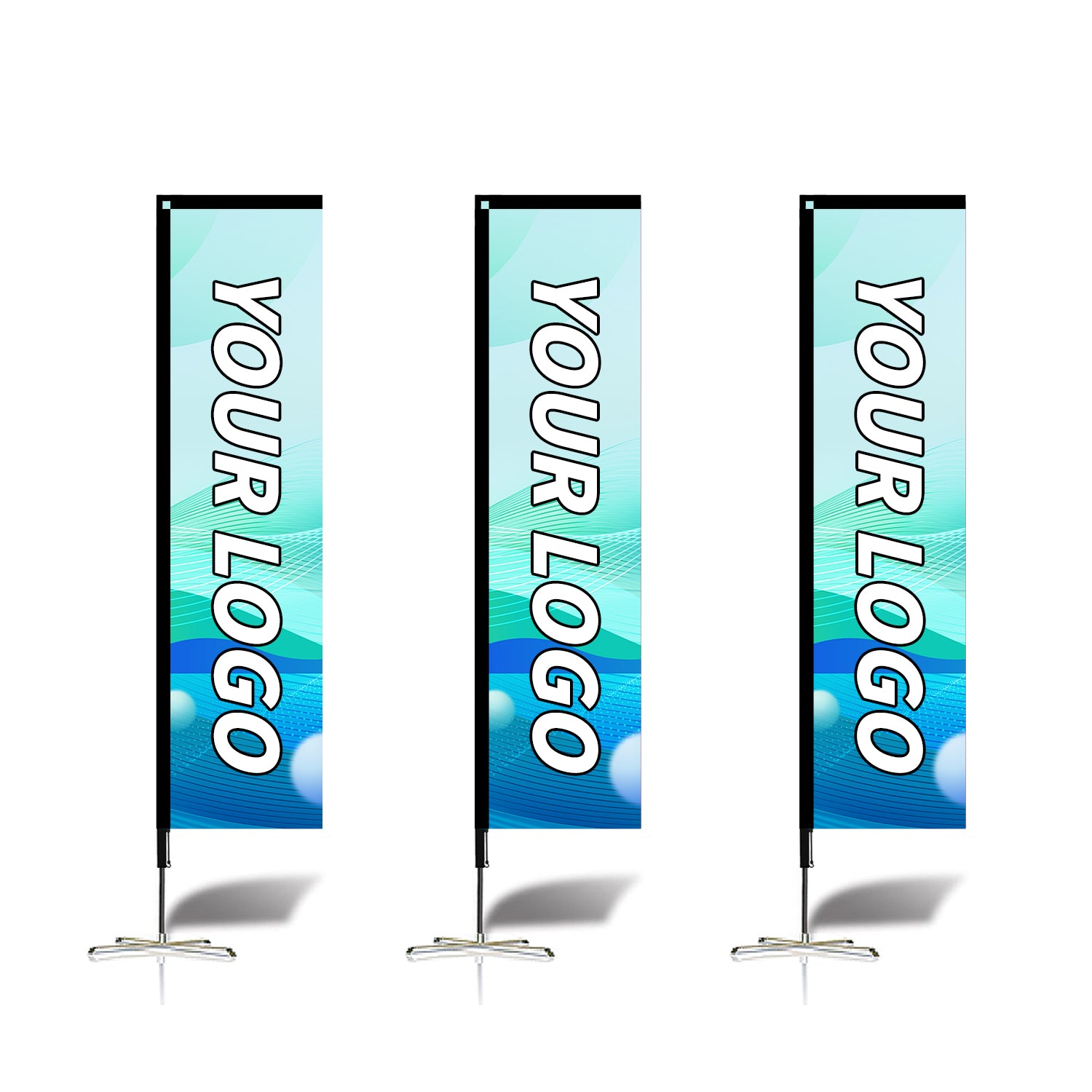 Custom Rectangle Flag 8FT/10FT/12FT