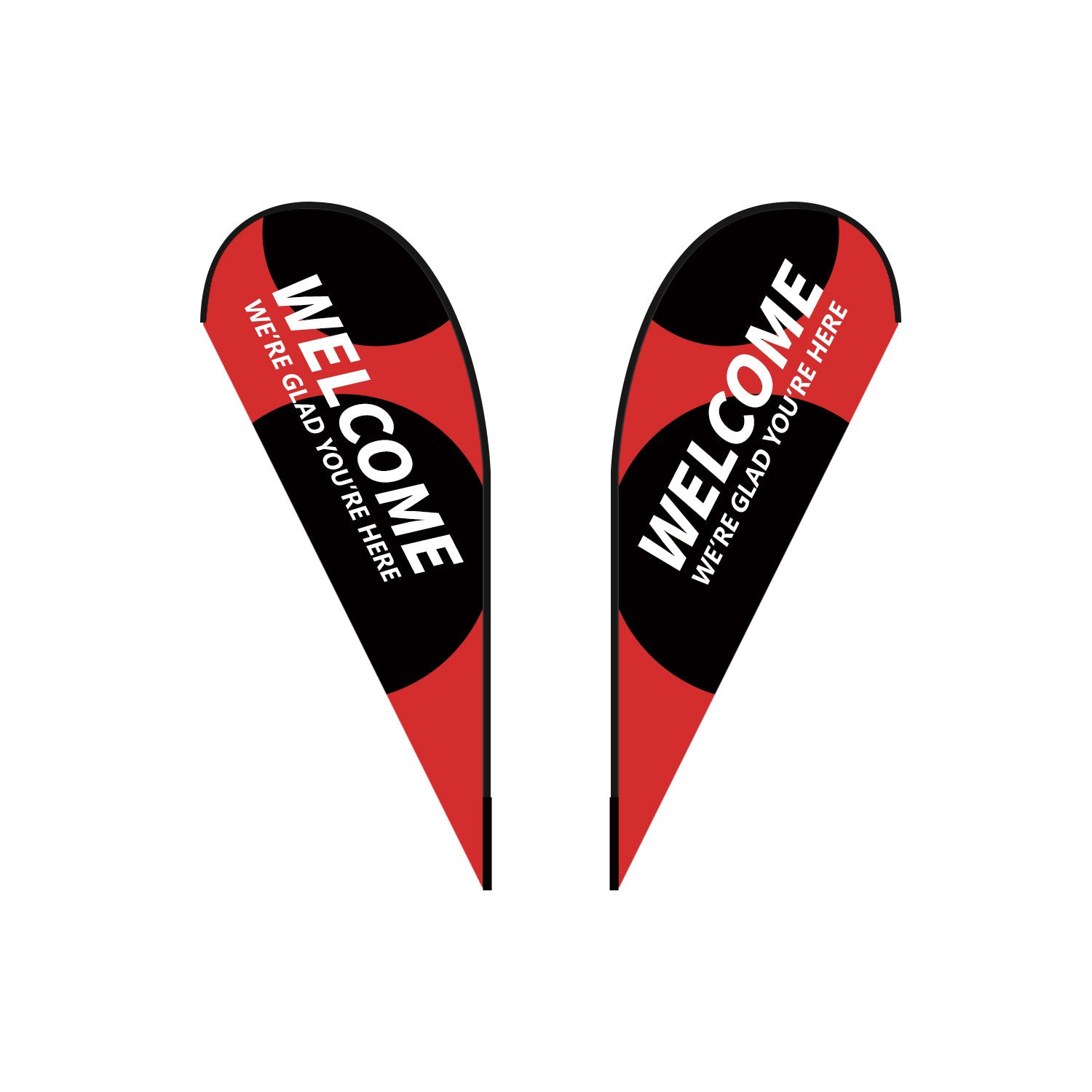 Custom Teardrop Flag 8FT/10FT/12FT (1 Flag)