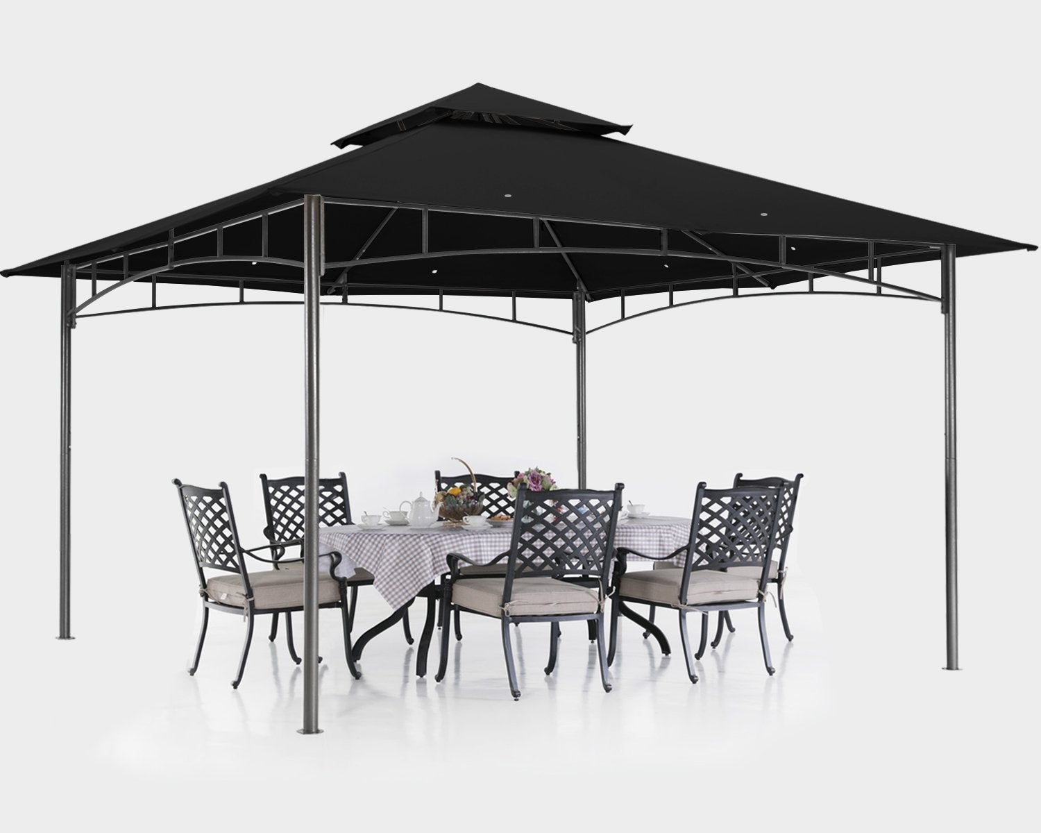 Double Tiered Patio Gazebo For Garden