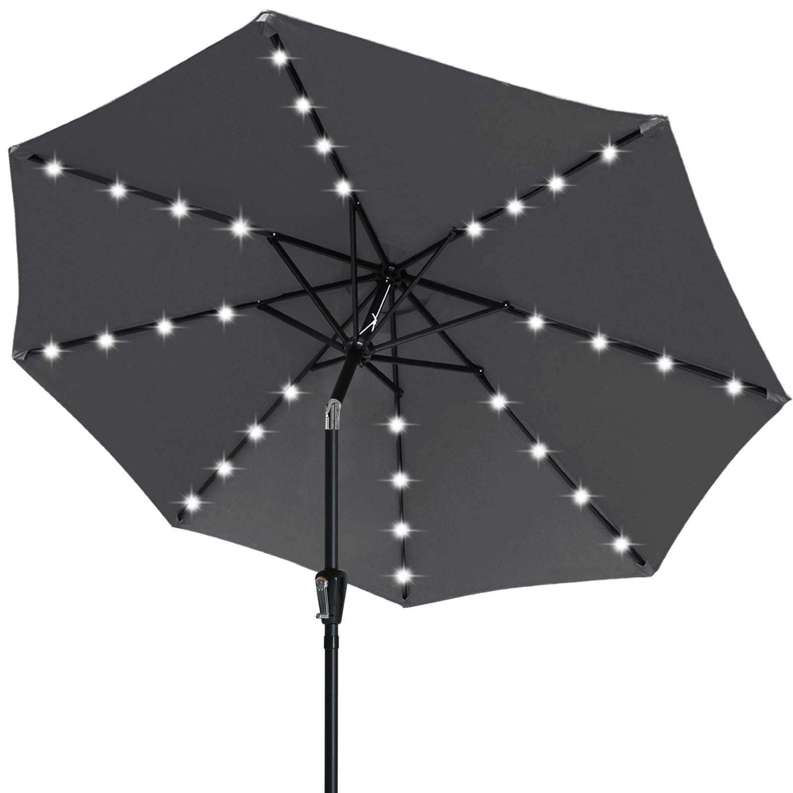 Patio Solar Umbrella Outdoor with 32LED Lights