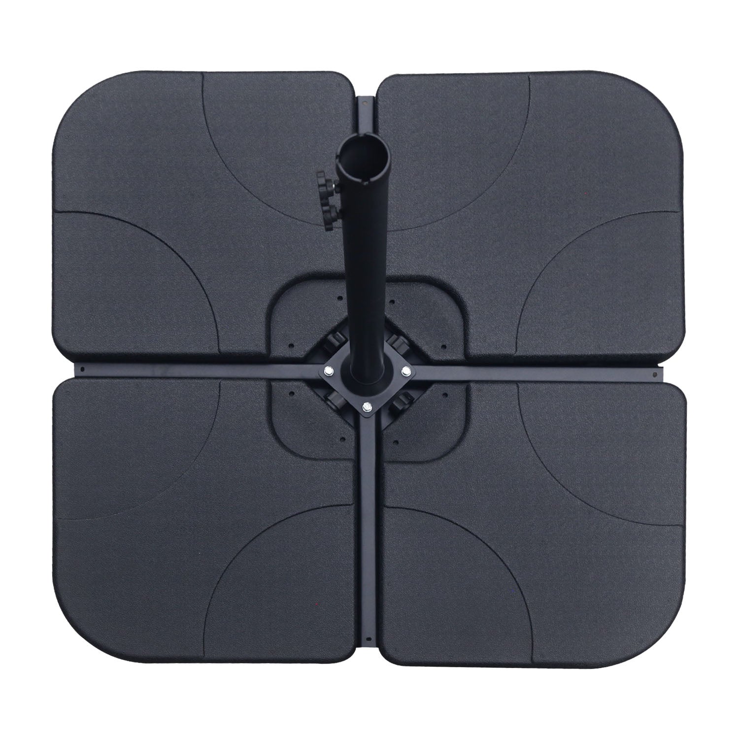 132lbs/136lbs/170lbs Fan Shaped Cantilever Offset Umbrella Fillable Base (4pc)