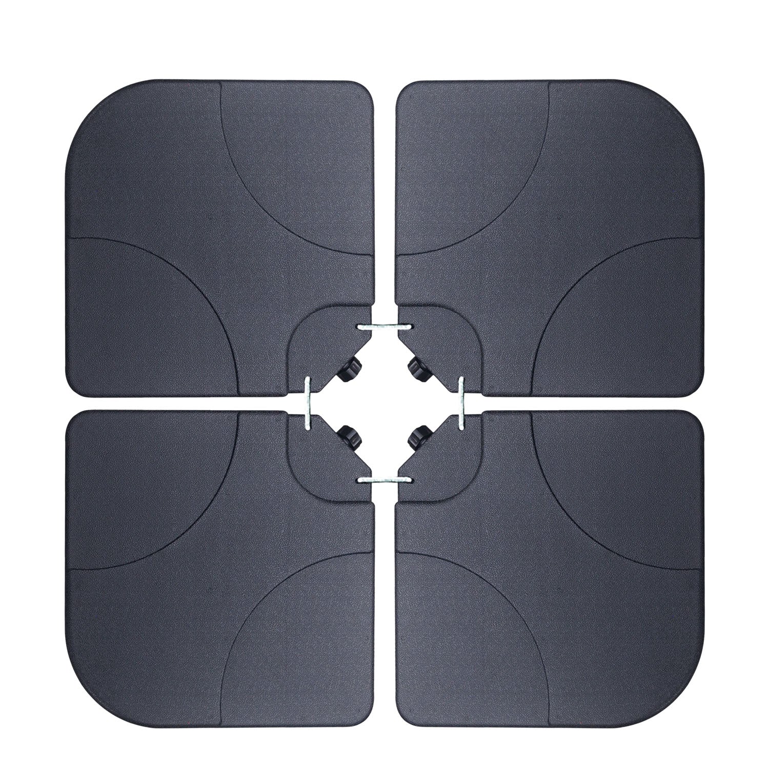 132lbs/136lbs/170lbs Fan Shaped Cantilever Offset Umbrella Fillable Base (4pc)