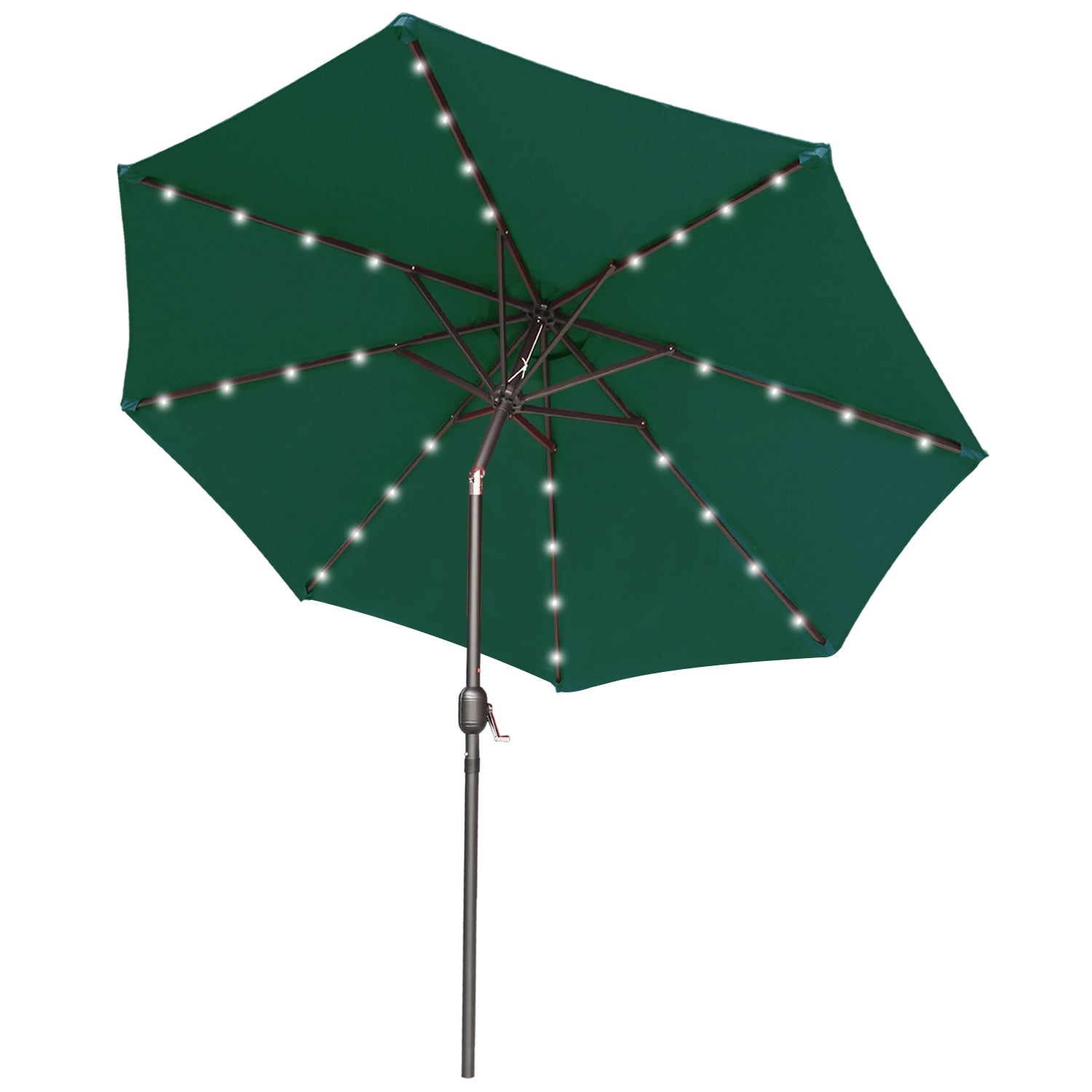 Patio Solar Umbrella Outdoor with 32LED Lights