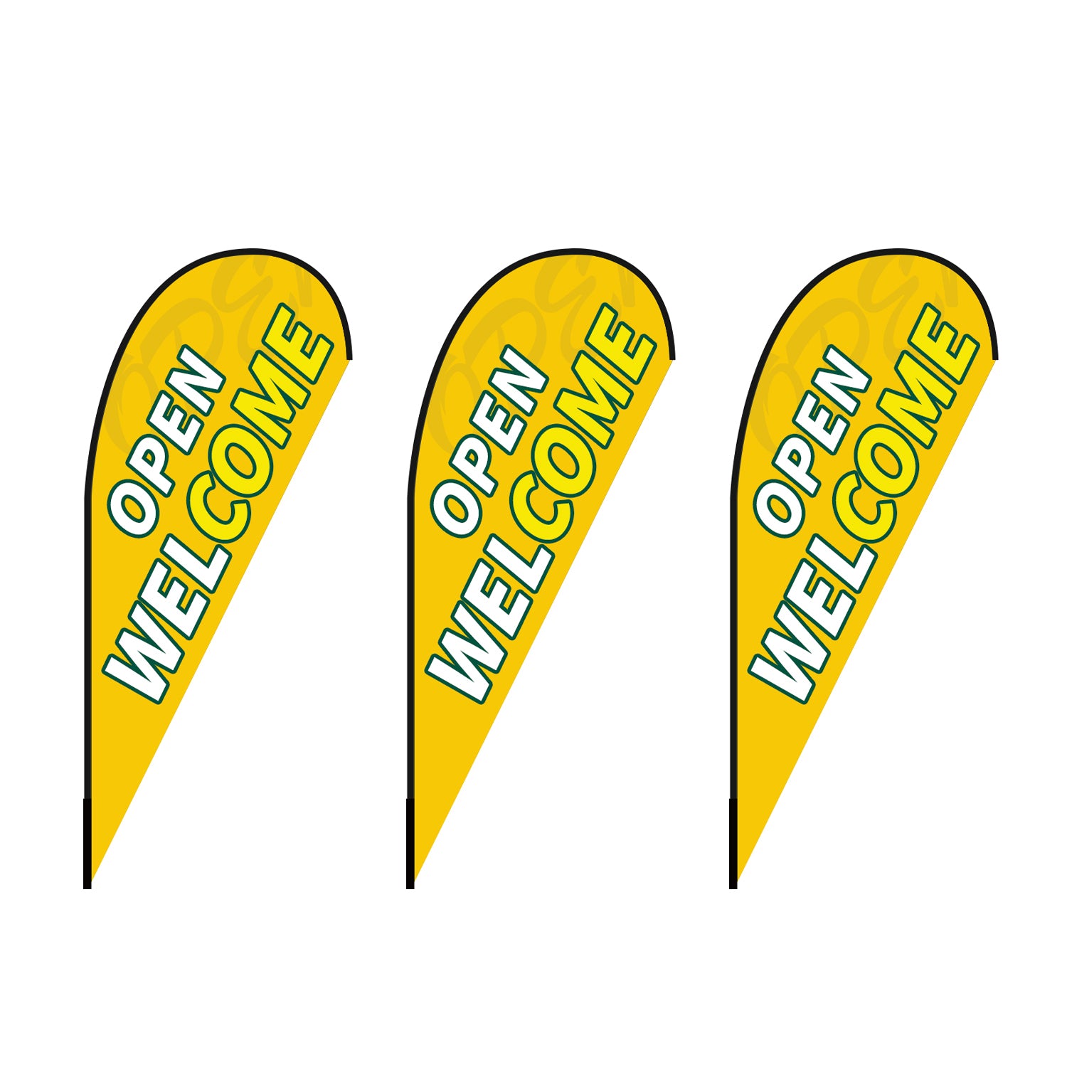 Custom Flag Feather Blade Teardrop Rectangle Flag 8FT/10FT/12FT (Flag ONLY)