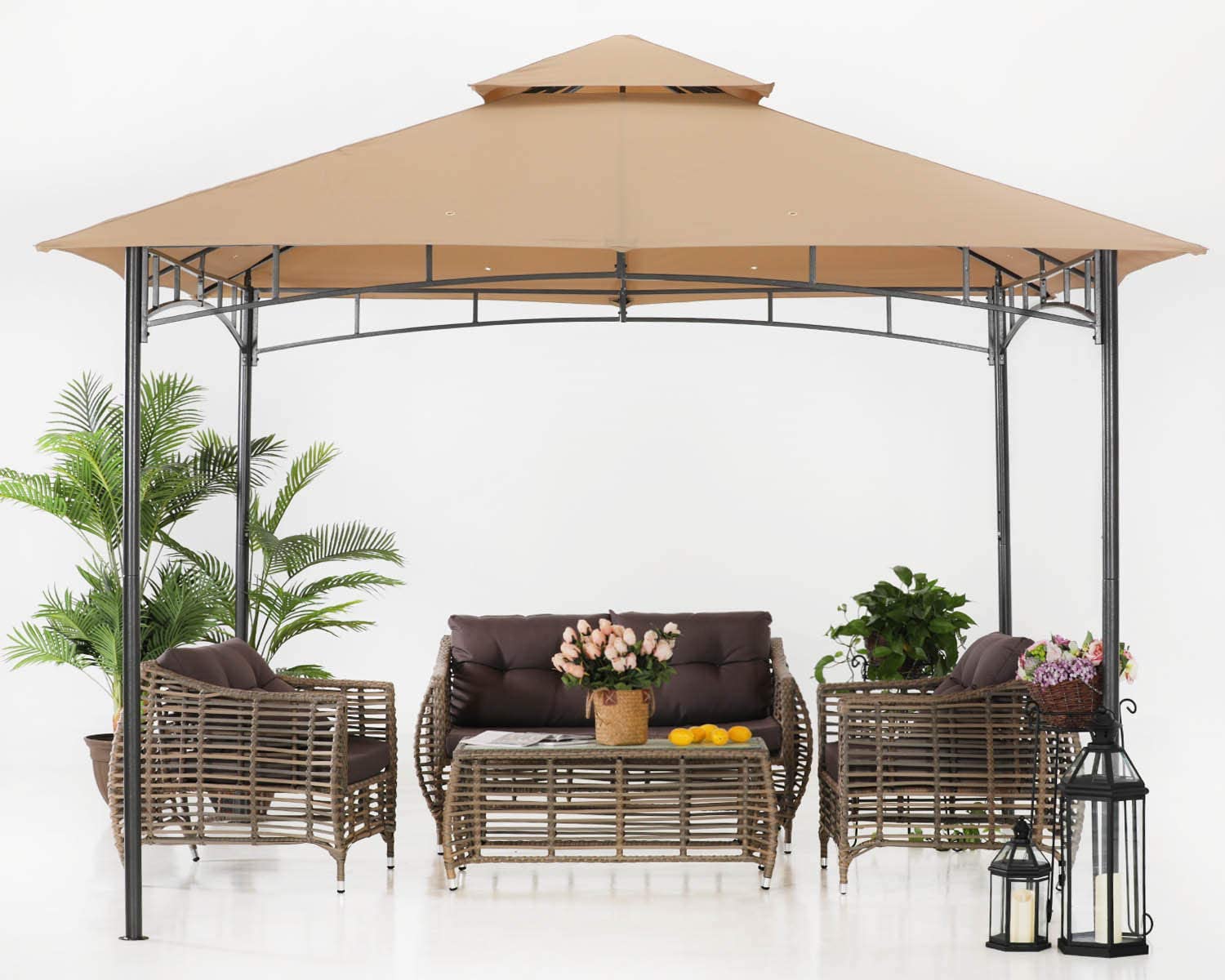 Double Tiered Patio Gazebo For Garden