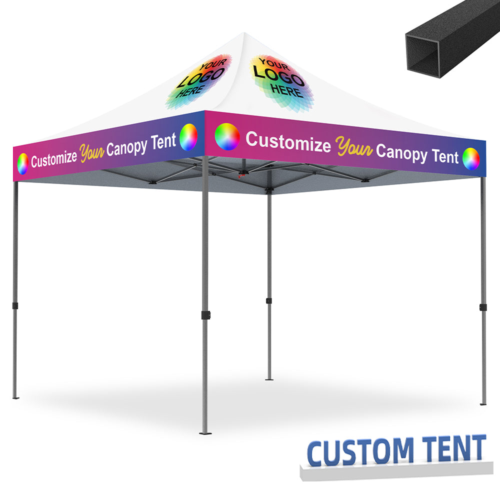 personalized pop up tent Custom Canopy Tent 10x10 S1 Commercial – CustomTent by ABCCANOPY