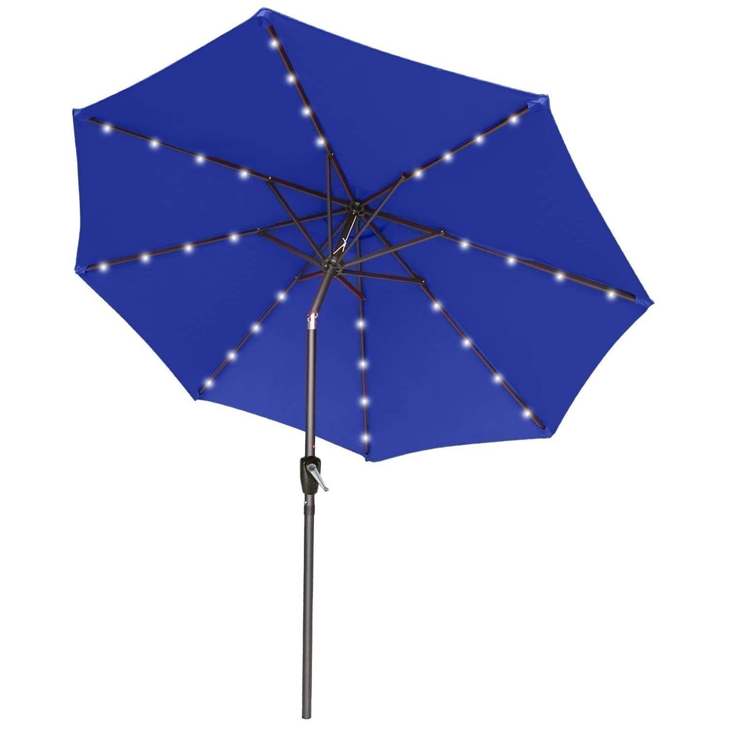 Patio Solar Umbrella Outdoor with 32LED Lights