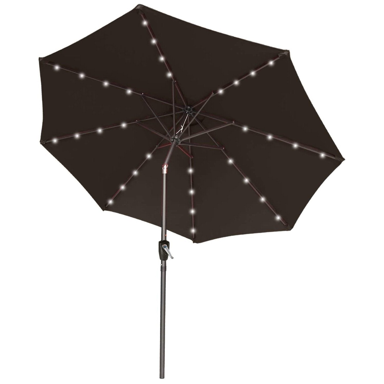 Patio Solar Umbrella Outdoor with 32LED Lights