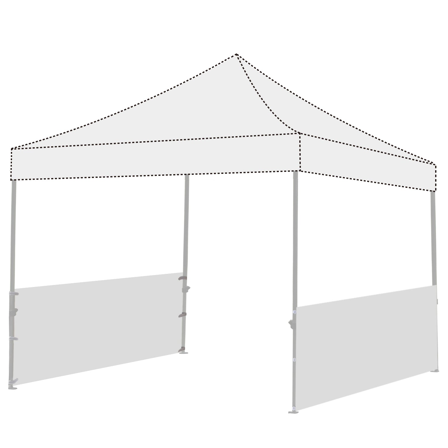 half tent canopy ABCCANOPY Two Half Walls For Pop Up Party Tent Canopy Burgundy
