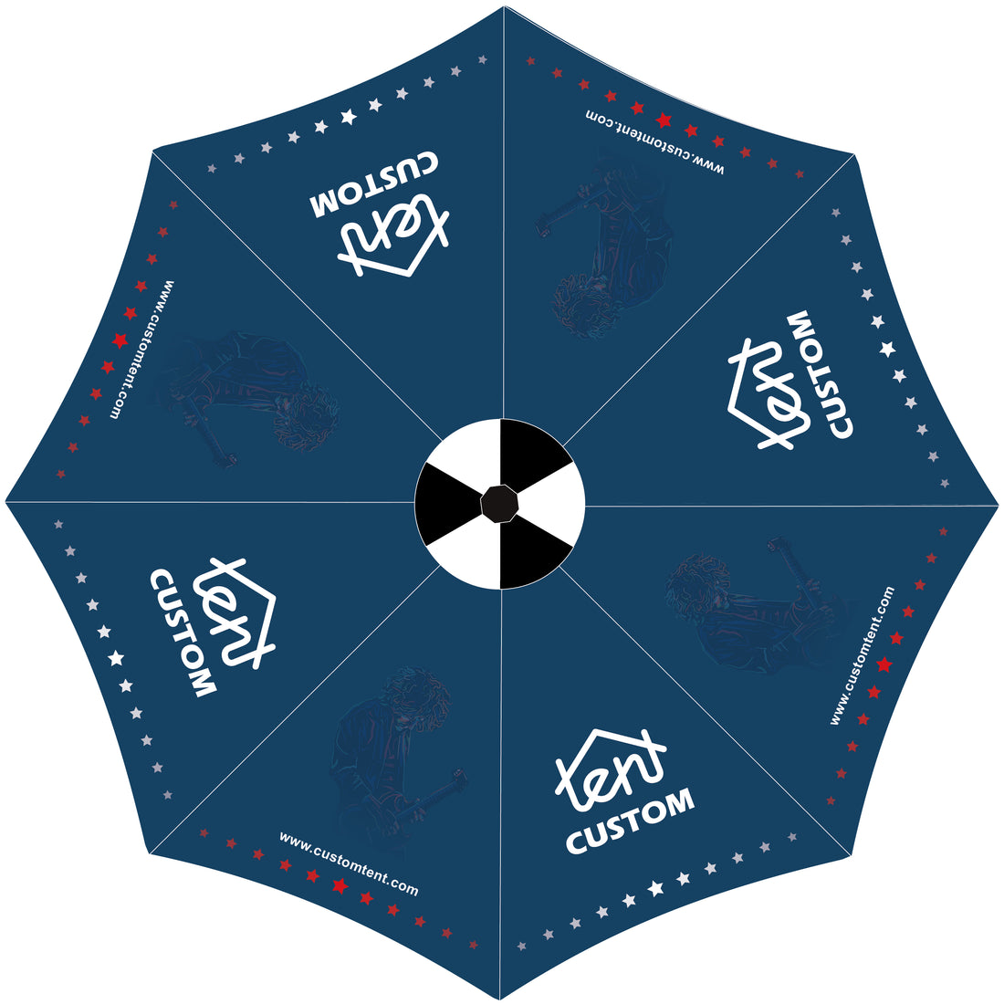 custom patio umbrella with logo (4-Panel) | Market Umbrella one umbrella is the ideal choice for bistros ABCCANOPY Custom Market Umbrella with