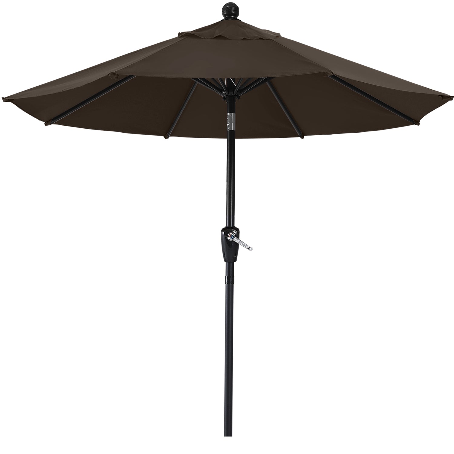 abccanopy patio umbrellas ABCCANOPY Outdoor Waterproof Table 8 Ribs Umbrella with Crank 9FT / Brown