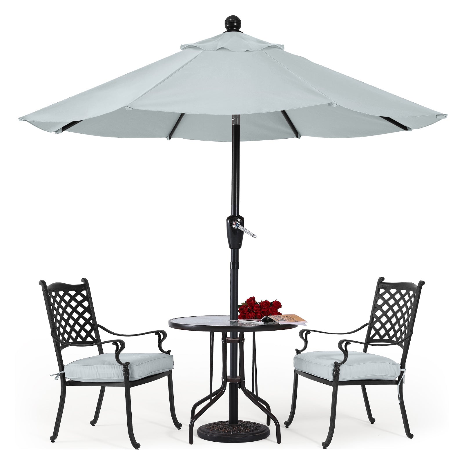 [SALE] Outdoor Waterproof Table 8 Ribs Umbrella with Crank