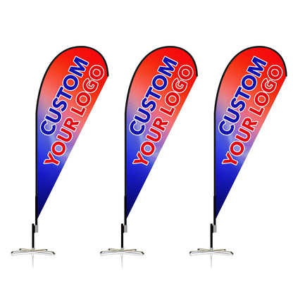 Custom Teardrop Flag 8FT/10FT/12FT (1 Flag)