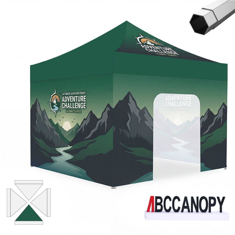 Custom Canopy Tent Pop Up Shelter (S1 Nova Base-Frame) - 8x8, 10x10, 10x15, 10x20