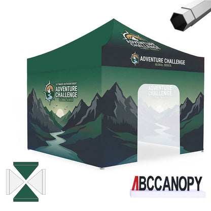 Custom Canopy Tent Pop Up Shelter (S1 Nova Base-Frame) - 8x8, 10x10, 10x15, 10x20