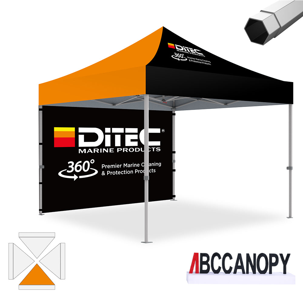 Custom Canopy Tent Pop Up Shelter (S1 Nova Base-Frame) - 8x8, 10x10, 10x15, 10x20