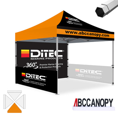 Custom Canopy Tent Pop Up Shelter (S1 Nova Base-Frame) - 8x8, 10x10, 10x15, 10x20