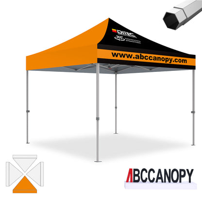 Custom Canopy Tent Pop Up Shelter (S1 Nova Base-Frame) - 8x8, 10x10, 10x15, 10x20
