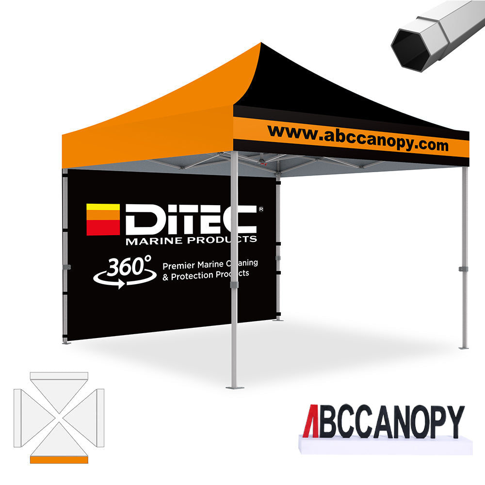 Custom Canopy Tent Pop Up Shelter (S1 Nova Base-Frame) - 8x8, 10x10, 10x15, 10x20
