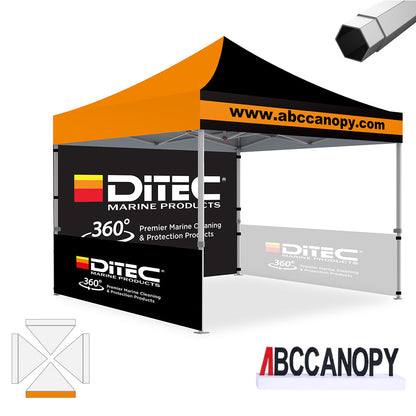 Custom Canopy Tent Pop Up Shelter (S1 Nova Base-Frame) - 8x8, 10x10, 10x15, 10x20