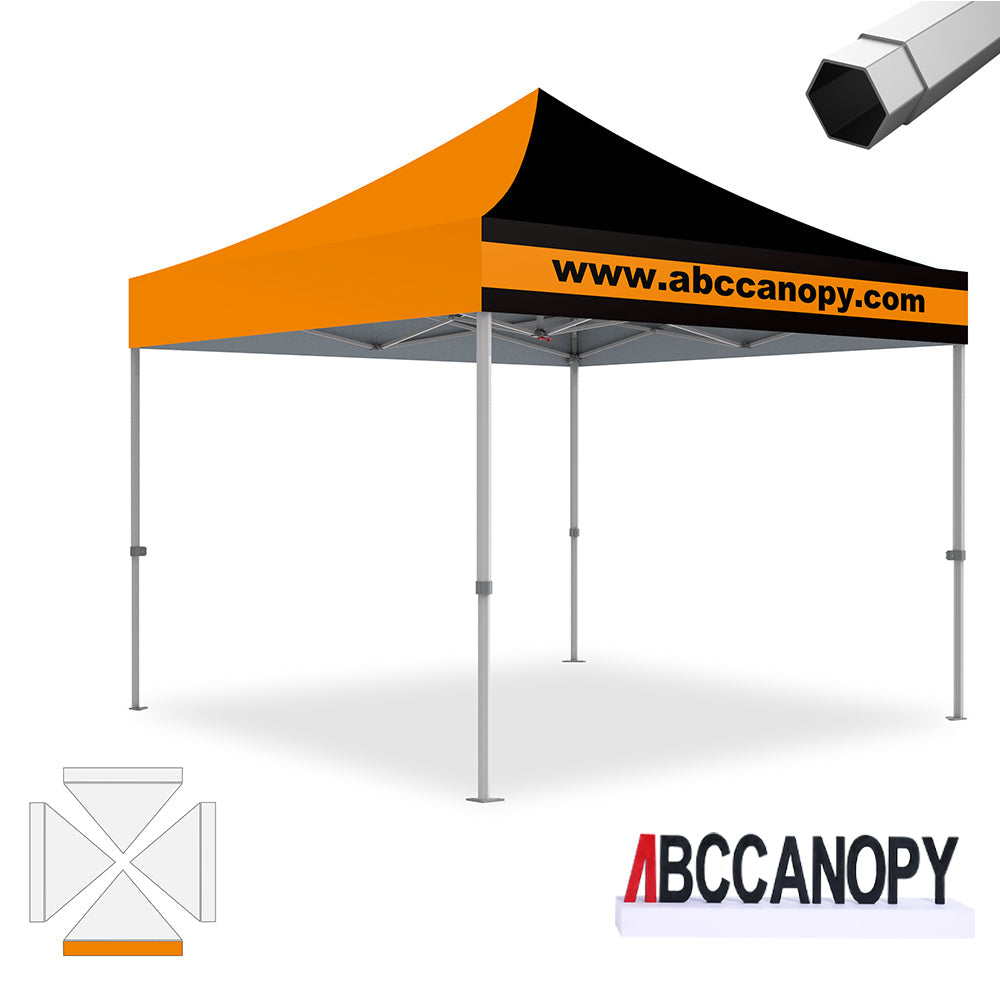 Custom Canopy Tent Pop Up Shelter (S1 Nova Base-Frame) - 8x8, 10x10, 10x15, 10x20