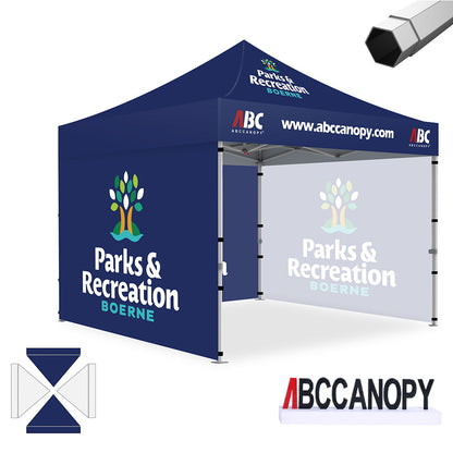 Custom Canopy Tent Pop Up Shelter (S1 Nova Base-Frame) - 8x8, 10x10, 10x15, 10x20