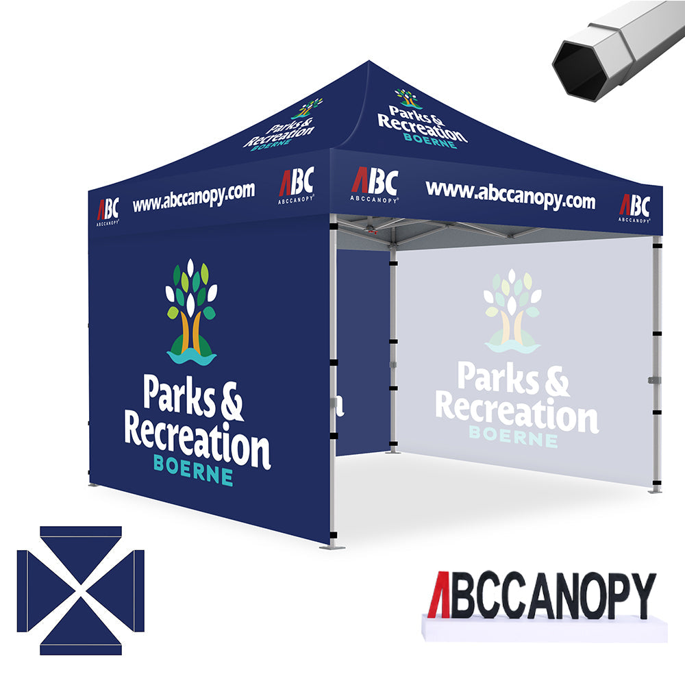 Custom Canopy Tent Pop Up Shelter (S1 Nova Base-Frame) - 8x8, 10x10, 10x15, 10x20