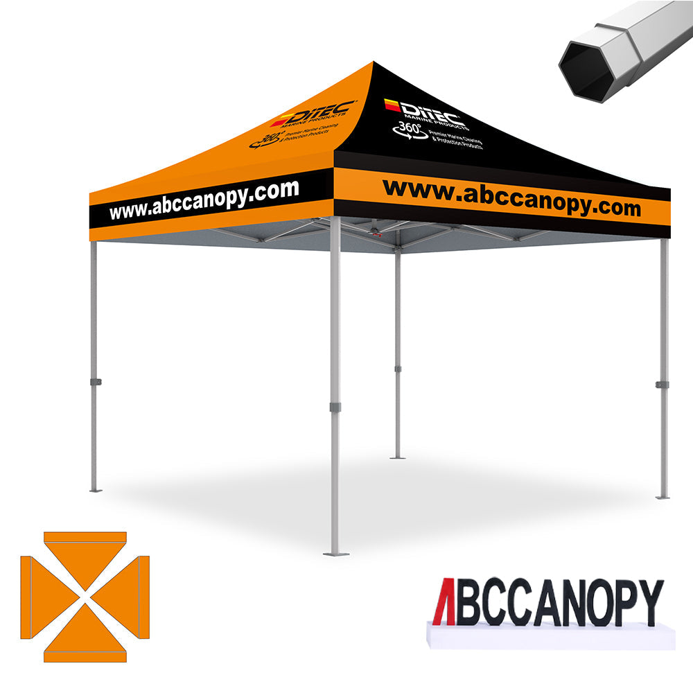 Custom Canopy Tent Pop Up Shelter (S1 Nova Base-Frame) - 8x8, 10x10, 10x15, 10x20