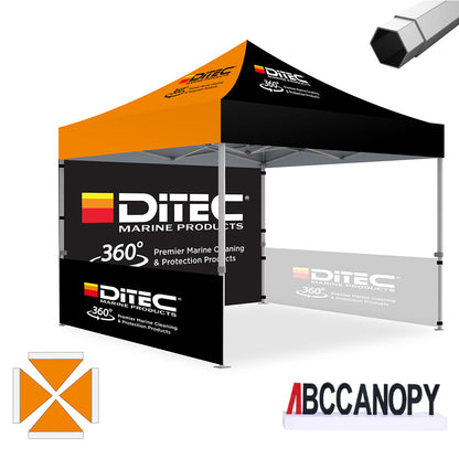 Custom Canopy Tent Pop Up Shelter (S1 Nova Base-Frame) - 8x8, 10x10, 10x15, 10x20
