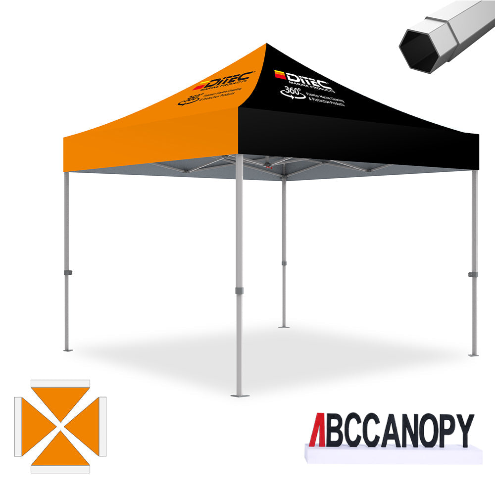 Custom Canopy Tent Pop Up Shelter (S1 Nova Base-Frame) - 8x8, 10x10, 10x15, 10x20