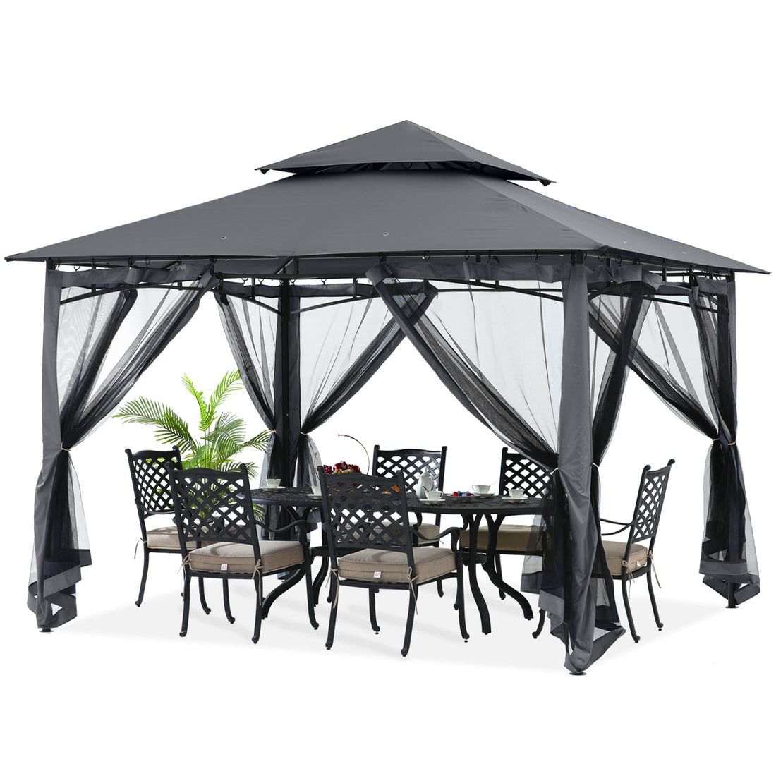9x9/11x11/10x12 Patio Gazebo (Mesh Wall)
