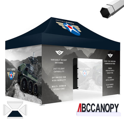 Custom Canopy Tent Pop Up Shelter (S1 Nova Base-Frame) - 8x8, 10x10, 10x15, 10x20