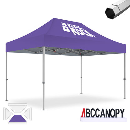Custom Canopy Tent Pop Up Shelter (S1 Nova Base-Frame) - 8x8, 10x10, 10x15, 10x20