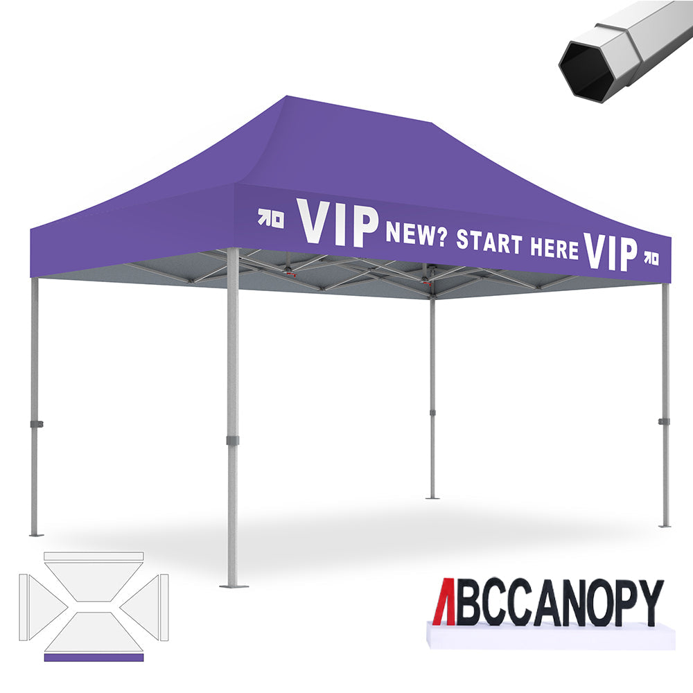 Custom Canopy Tent Pop Up Shelter (S1 Nova Base-Frame) - 8x8, 10x10, 10x15, 10x20
