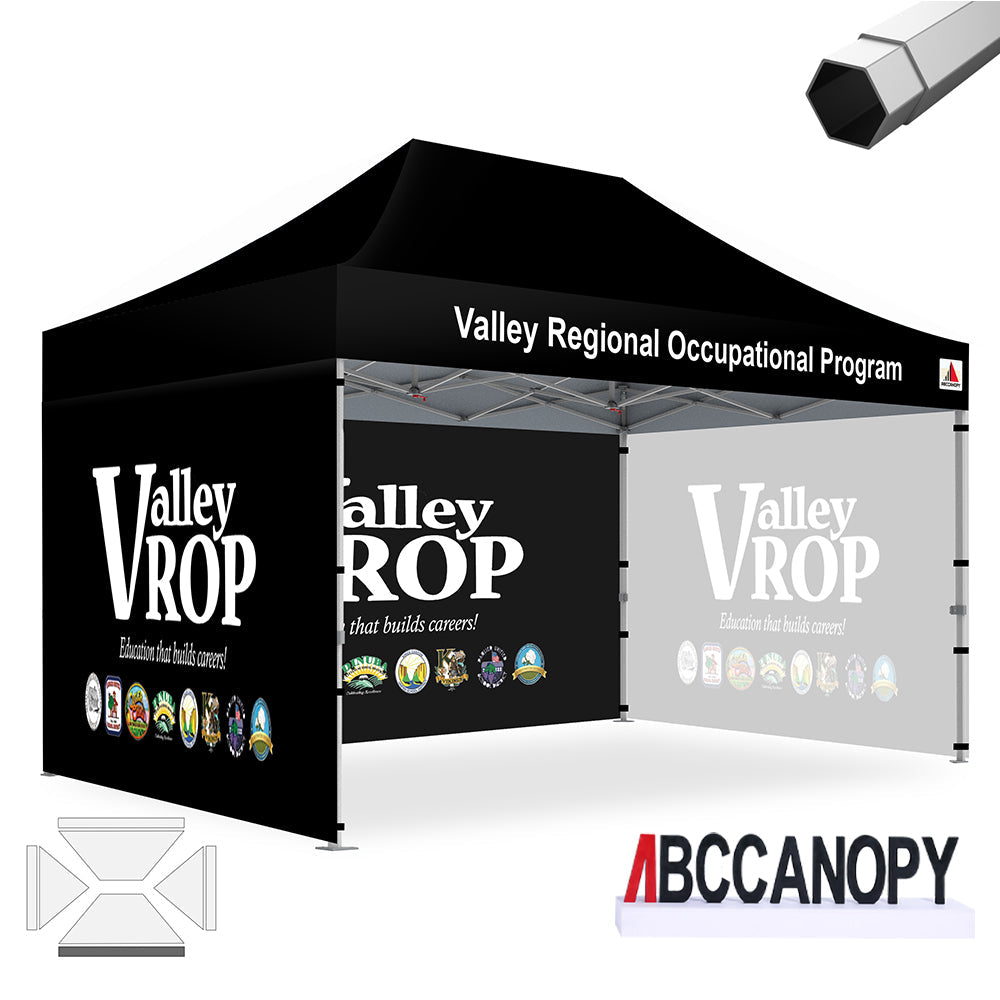 Custom Canopy Tent Pop Up Shelter (S1 Nova Base-Frame) - 8x8, 10x10, 10x15, 10x20