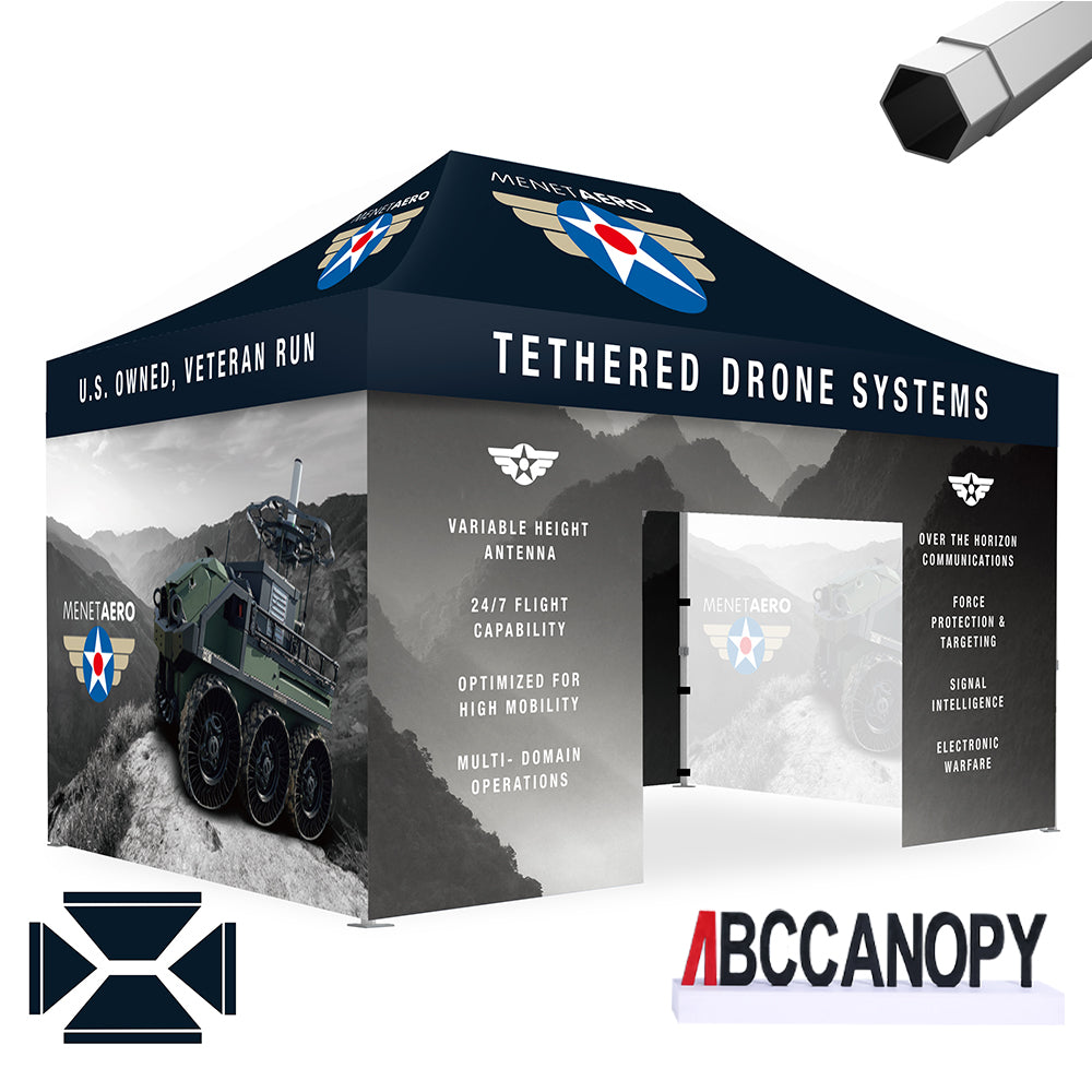Custom Canopy Tent Pop Up Shelter (S1 Nova Base-Frame) - 8x8, 10x10, 10x15, 10x20