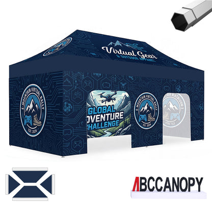 Custom Canopy Tent Pop Up Shelter (S1 Nova Base-Frame) - 8x8, 10x10, 10x15, 10x20
