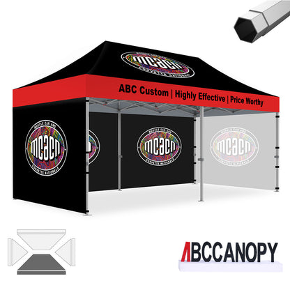 Custom Canopy Tent Pop Up Shelter (S1 Nova Base-Frame) - 8x8, 10x10, 10x15, 10x20