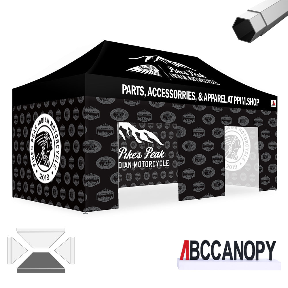 Custom Canopy Tent Pop Up Shelter (S1 Nova Base-Frame) - 8x8, 10x10, 10x15, 10x20