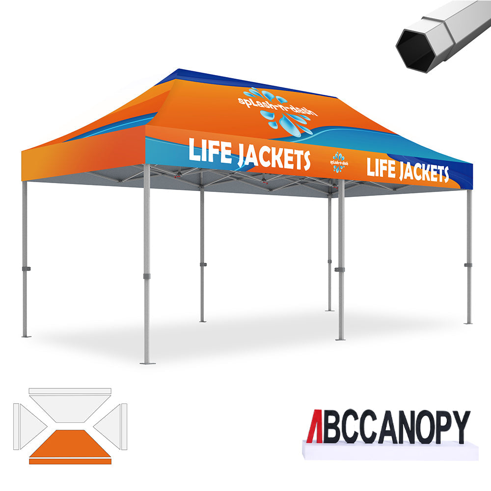 Custom Canopy Tent Pop Up Shelter (S1 Nova Base-Frame) - 8x8, 10x10, 10x15, 10x20