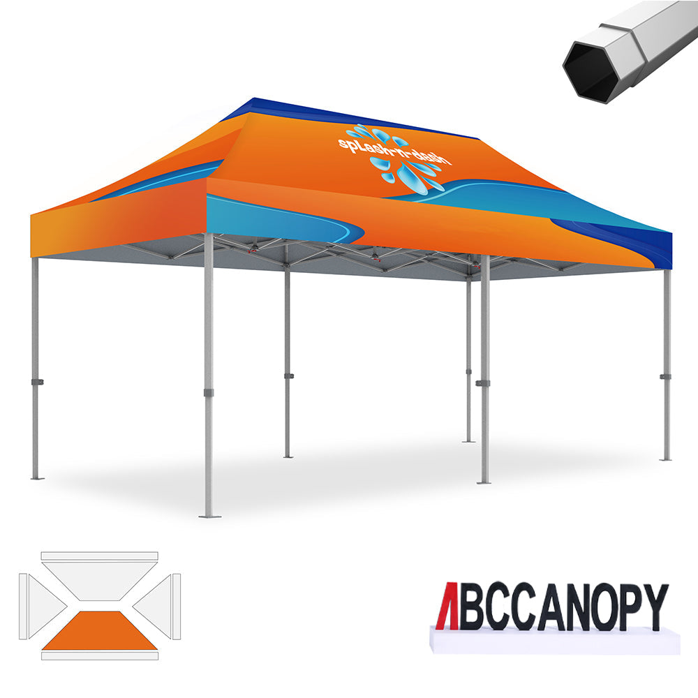 Custom Canopy Tent Pop Up Shelter (S1 Nova Base-Frame) - 8x8, 10x10, 10x15, 10x20