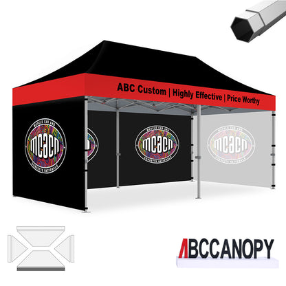 Custom Canopy Tent Pop Up Shelter (S1 Nova Base-Frame) - 8x8, 10x10, 10x15, 10x20