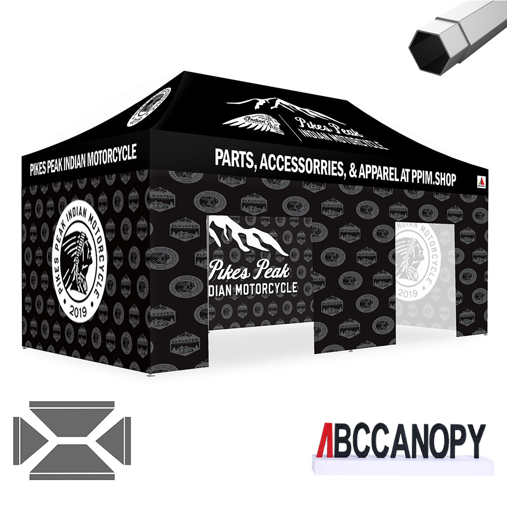 Custom Canopy Tent Pop Up Shelter (S1 Nova Base-Frame) - 8x8, 10x10, 10x15, 10x20
