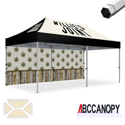 Custom Canopy Tent Pop Up Shelter (S1 Nova Base-Frame) - 8x8, 10x10, 10x15, 10x20