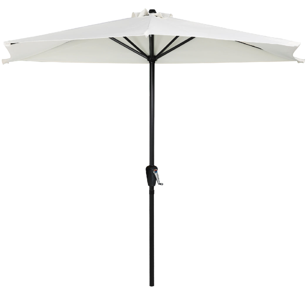 Patio Umbrella Half Round Outdoor Umbrella Turquoise / 9FT Patio Umbrella Half Round Outdoor Umbrella Turquoise / 9FT