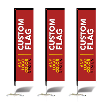 Custom Rectangle Flag 8FT/10FT/12FT