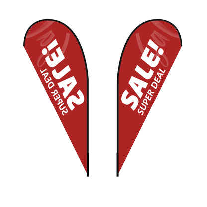 Custom Flag Feather Blade Teardrop Rectangle Flag 8FT/10FT/12FT (Flag ONLY)