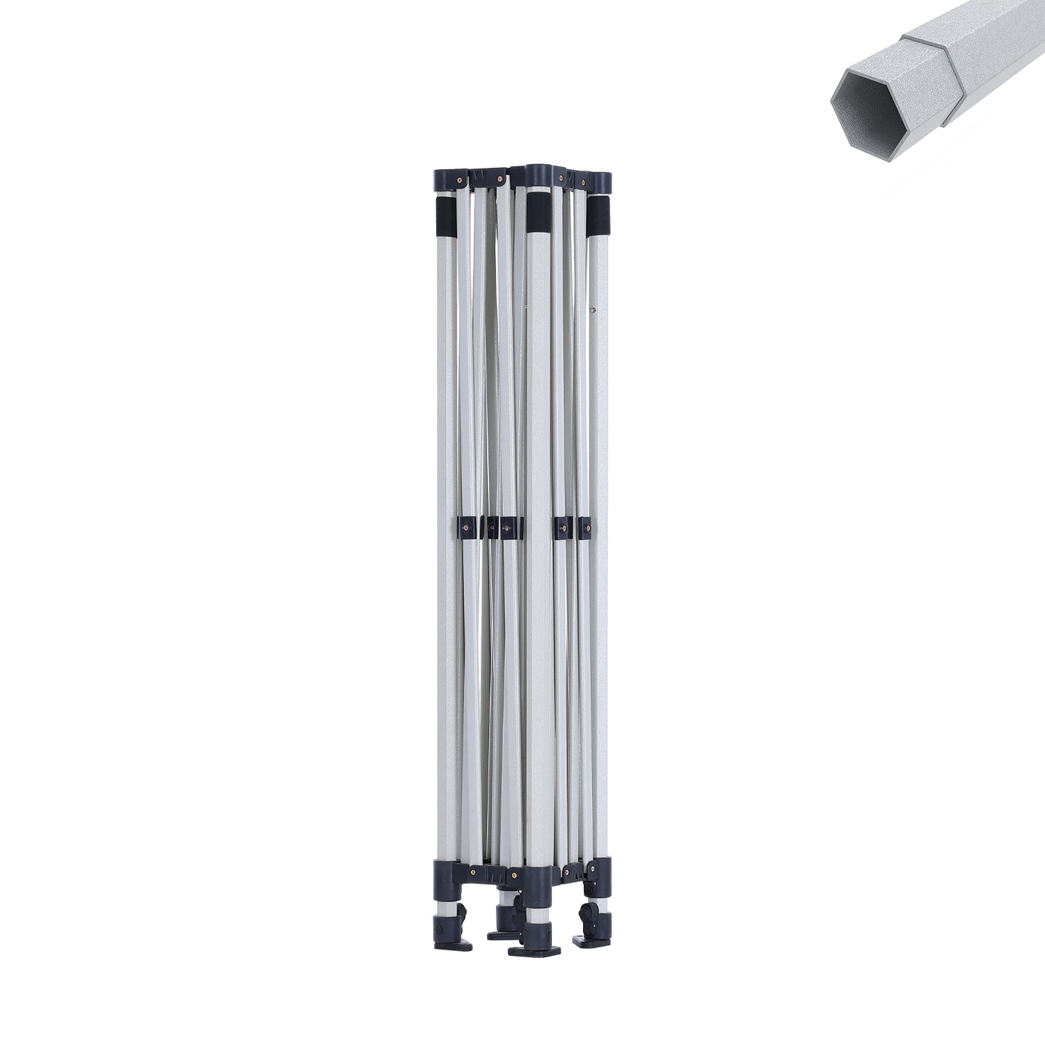 S3 BenchMark Brio Shield - Aluminum-Steel Mix Canopy Frame Only 10x10, 10x15, 10x20