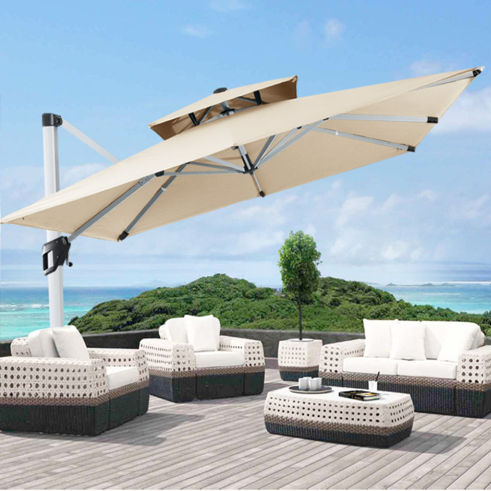 [SALE] Cantilever Patio Umbrella with 360¡ã Rotation