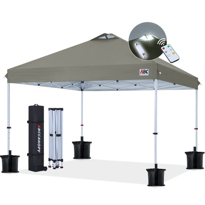 Durable Easy Pop up Canopy Tent 10x10 with LED Lights